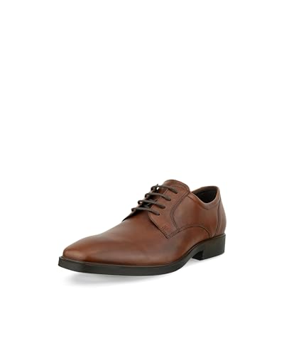 ECCO Men's Milan Plain Toe Oxford, Cognac/Cognac, 11-11.5
