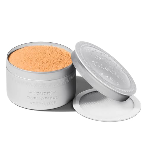 Image of T.LeClerc DERMOPHILE Loose Rice Powder - Jumbo Size - Long-Lasting Mattifying Setting Powder - Natural Finish for All Skin Types (ABRICOT, 25G)