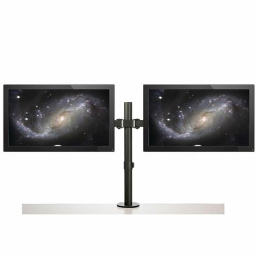 Soporte de dos monitores para solucionar el dolor de cuello en oficina 4