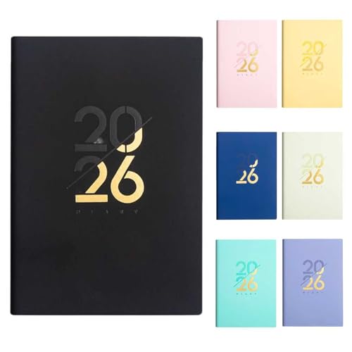 FFYGYNFDE 2026N蒠 XPW[ todoXg }X[蒠 L A6TCY X^fBvi[ m[g 2026 N 1 n܂ RpNg^т₷|Pbgm[g hC{h (ubN)