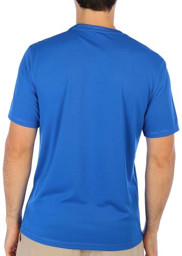 Reel Legends Mens Freeline Solid Short Sleeve Top X-Large Money Blue3