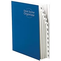 Smead Schreibtischordner, monatlich (Jan-Dez), 12 Trennblätter, Briefgröße, Dunkelblau (89286)