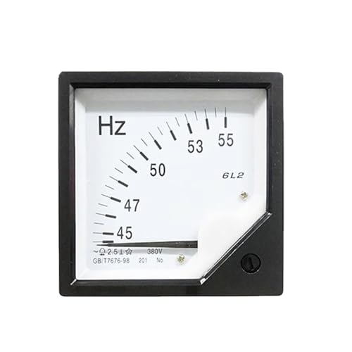Fréquencemètre AC 6L2 Hz de 45 à 55 Hz avec indicateur à pointeur carré 380V 80x80 mm