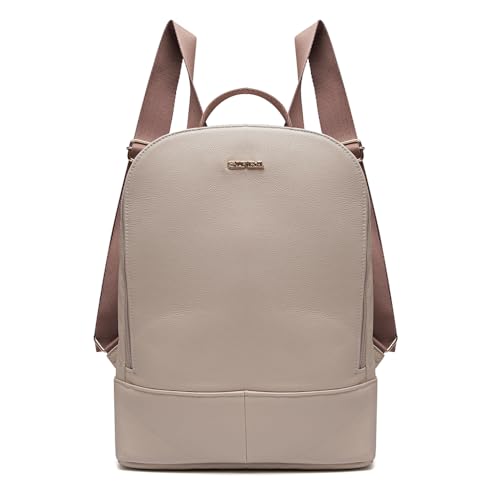 Mochila Feminina De Couro Média Amy Sifra (OFF WHITE)