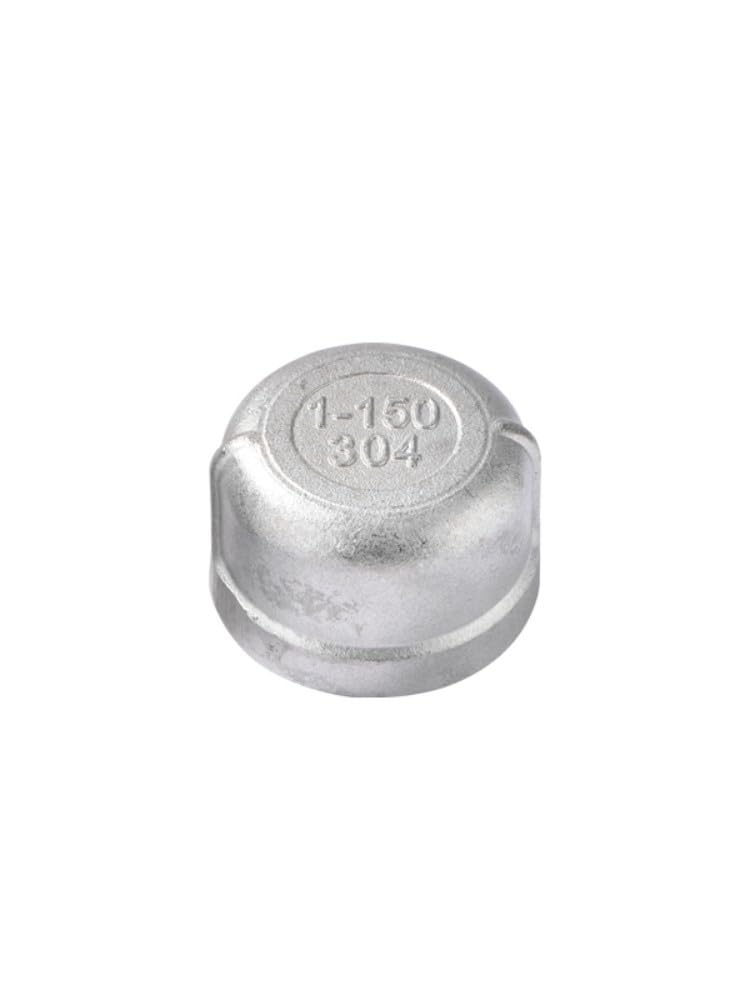1pc BSPT DN8 DN10 DN15 DN20 DN25 DN32 DN40 DN50 Pipe Cap Female Stainless Steel SS304 Threaded Pipe Cover Cap For Pipe(2")