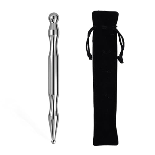BGENHPON Dual Head Reflexology Acupuncture Pen - Manual Stainless Steel Face and Body Massage Tool, Auricular Therapy Probe for Deep Tissue Trigger Point Relief and Relaxing Reflexology Therapy