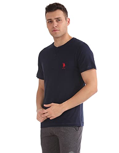 Image of U.S. POLO ASSN. Men's Henley Neck Cotton T-Shirt