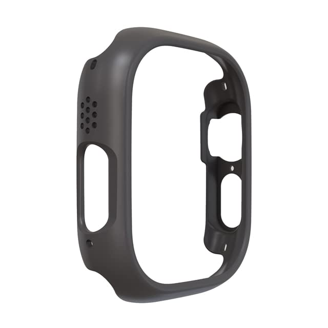 Coque Apple Watch Series 8 45 mm anti-choc fine grise en PC rigide