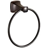 KOCUUY Bronze Towel Holder, Oil Rubbed Bathroom Towel Ring, Bath Hand Towel Hangers Wall Mounted Ant
