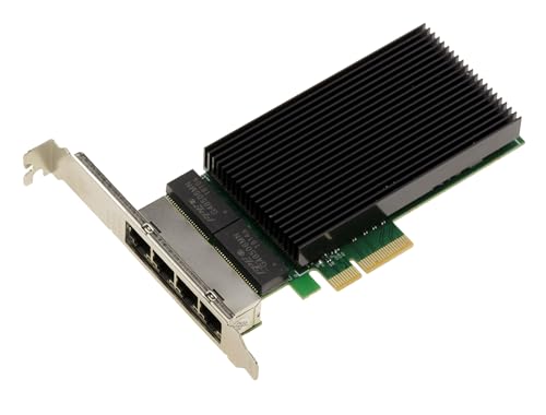 KALEA INFORMATIQUE Tarjeta controladora de Red PCIe 2.5G x4 LAN Gigabit Ethernet 4 Puertos RJ45 Quad chipset Intel I226 SRKTU Soporte 10 100 1000 2500 1 G 2.5 G