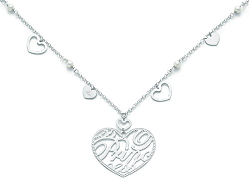 Miluna - Collana Argento, Diamanti, Perle, cod