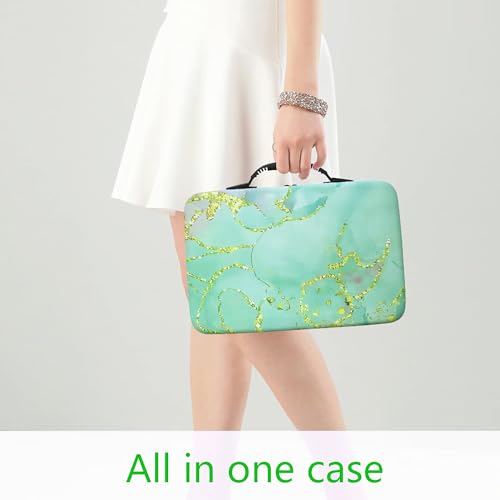 Image of Muzagroo Art Diamond Painting Storage Containers Diamond Art Storage Case with Accessories and Tools Portable Shockproof 60 Slots Organizer Case for Diamond Painting Kits Standard Set (Green)