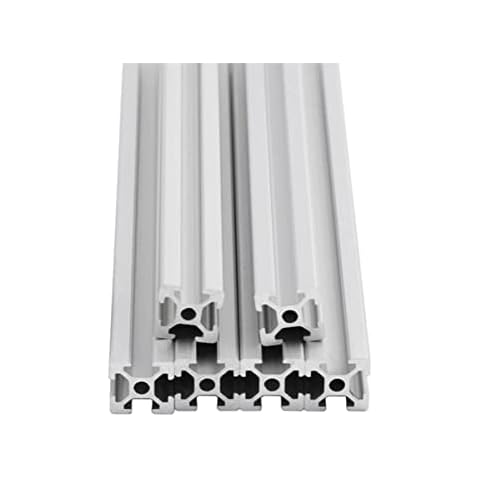GUWANJI 6PCS 1000mm T Slot 2020 Aluminum Extrusion European Standard Anodized Linear Rail Aluminum Profile Extrusion for 3D Printer Parts and CNC DIY Silver(39.4inch) Cover