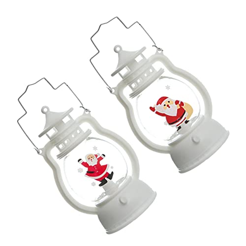 Beatifufu Led Christmas Lanterns 2-Pack Real Flame Effect Safe Reliable Ideal for Indoor/Outdoor Decor