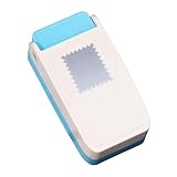 LOL-FUN 【2025新開発】クラフトパンチ 切手 パンチ 穴あけパンチ ペーパーカッター ペーパークラフトパンチャー 【スタンプエッジ 切手型】 子供用 単語帳作り ハンドメイド ギフトカード スクラップブック DIY 学校 幼稚園 多目的 - 長方形のスタンプ