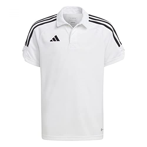 Adidas Unisex Kids Polo Shirt (Short Sleeve) Tiro 23 League Polo Shirt, White, HS3589, 164 Adidas Unisex Kids Polo Shirt (Short Sleeve) Tiro 23 League Polo Shirt, White, HS3589, 164