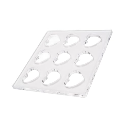 Molde para repostería en forma de corazón de acrílico miniatura 4