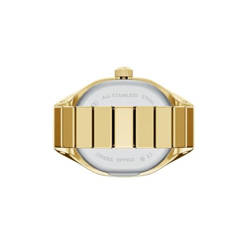 Image of Fossil Women's Watch Ring, Quartz Stainless Steel Two-Hand Ring Watch for Women