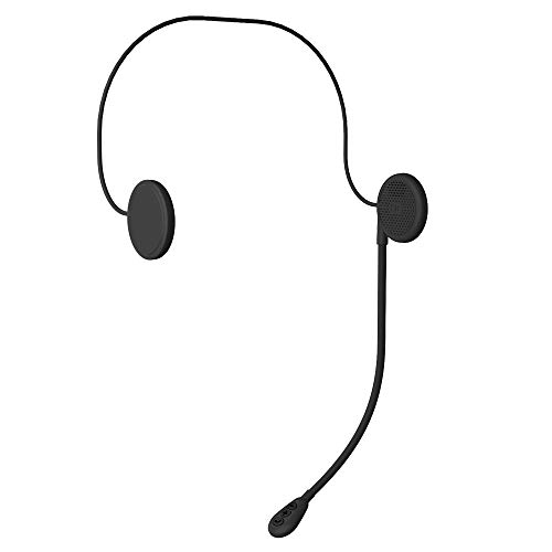 Andoer M5H BT 5.0 moto capacete fone de ouvido sem fio viva-voz estéreo fone de ouvido capacete de m