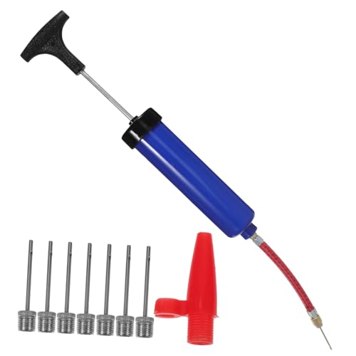 iplusmile 9pièces Pompe Ballon Basket avec Aiguilles à Gaz Tube à Air Et Embout pour Gonfler Rapidement Et Efficacement Ballons De Sport