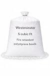 Bean Bag Filling Refill Booster Polystyrene Extra Beads Top Up Bag Beans Balls Various Sizes (5 Cubic Feet)
