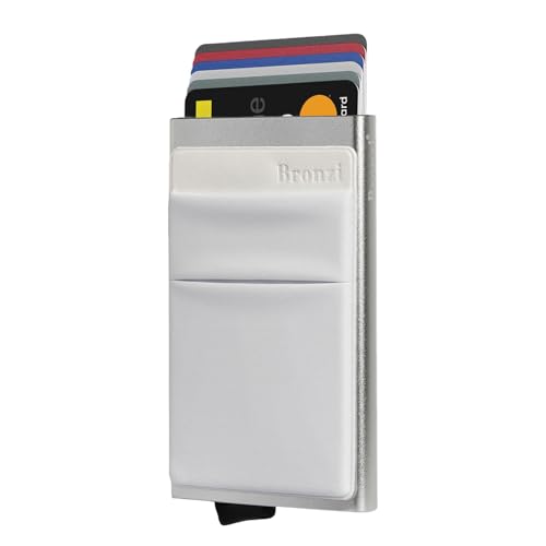 Bronzi® Portafoglio Porta badge Uomo Donna Slim Porta Carte Credito