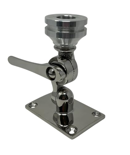 Image of Marine-Grade Heavy-Duty Adjustable Fixed Mount for Starlink Mini Antenna - Flat Dish Base Perfect for Boats, Yachts, Sailboats, and Trawlers (LM-SMINI-HDBRK)