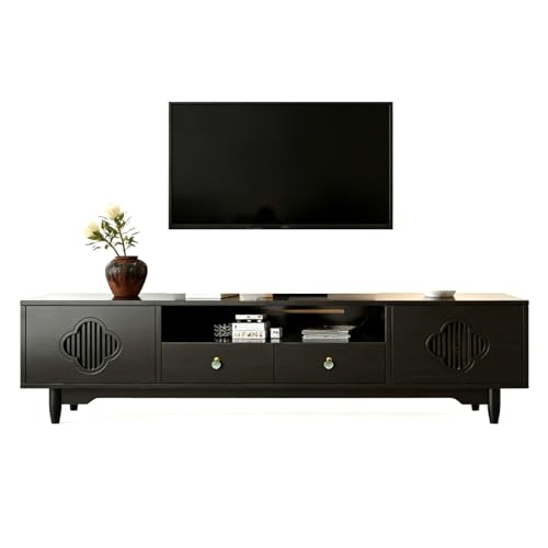 QSNYJPL Muebles TV Madera Maciza con Orificios