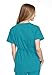 Cherokee Women's Workwear Scrubs Tie Back Mock Wrap Tunic, Teal Blue, Large