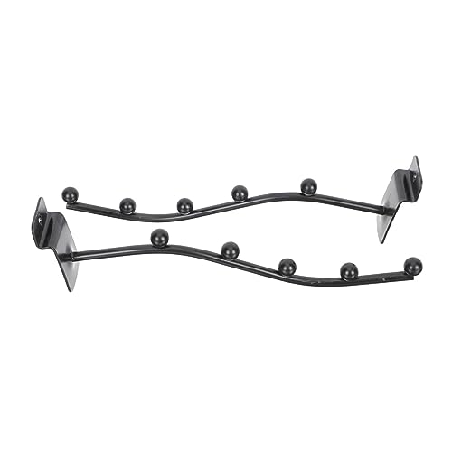 Abaodam 2pcs Hooks to Flute Wall Mounted Flute Rack Sturdy Iron Flute Hanger Easy Installation for Flute Display
