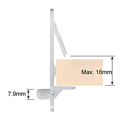 20 Pieces Plastic Locking Shelf Pins Shelf Clips Locking Shelf