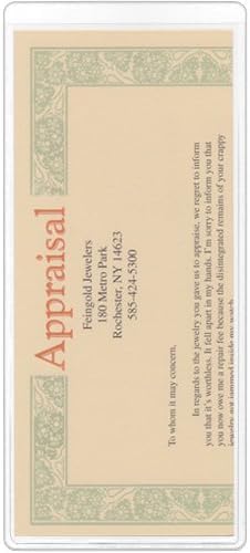 StoreSMART® - Clear Plastic Brochure/Policy/Ticket Holders - 5 Pack - RR9124-5