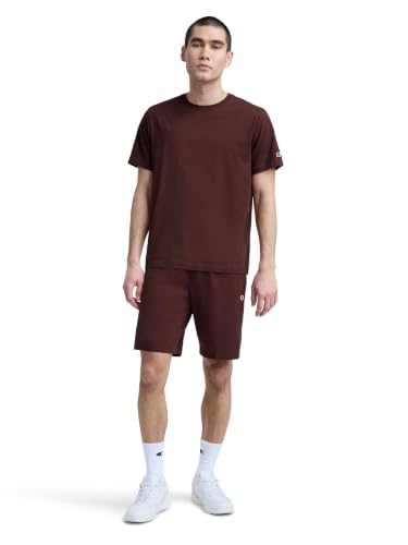Image of Champion Men's Lounge Shorts, Standard Fit, 9 Inch Inseam, Lightweight 100% Cotton, Available in Regular and Big & Tall