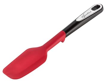 Lagostina Ingenio Smart Spatola con Inserto antiscivolo, Plastica e silicone, Nero e Rosso