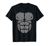 ¡Sé un gorila al instante! Camiseta de pecho gorila disfraz de Halloween Camiseta