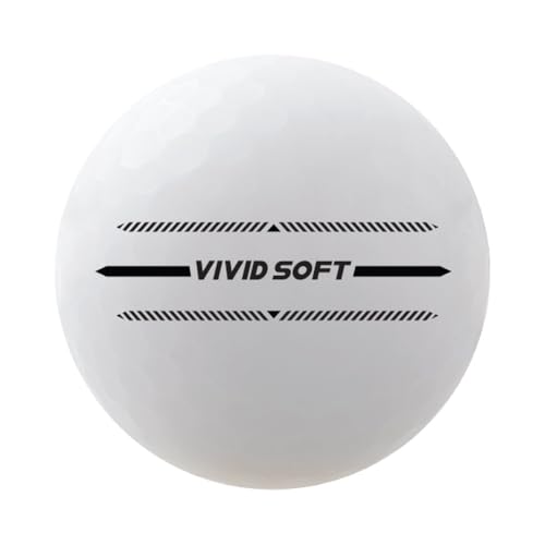 Volvik Vivid Soft Golf Balls (White, 3pk) 1 Sleeve, 2025