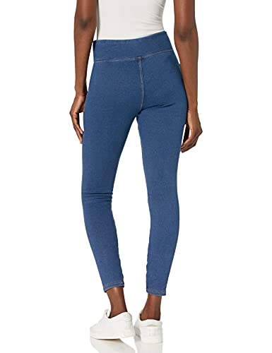 HUE Women’s Plush Lined Warm & Cozy Denim Leggings - Image 3