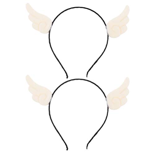 PIXNOR 2 PeÃ§as de Tiara de Anjo Asas AcessÃ³rio de Traje de Halloween para CrianÃ§as CrianÃ§as