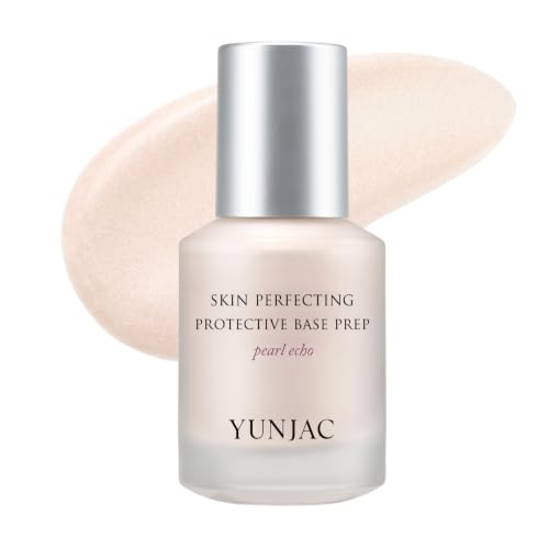 Image of YUNJAC Base Prep Pearl Echo, 0.85 fl oz, Hydrating Pearl Primer | Base Prep Pearl Echo: Pearl primer with Vegan Glue, hyaluronic acid and panthenol for smooth grip and layerable glow