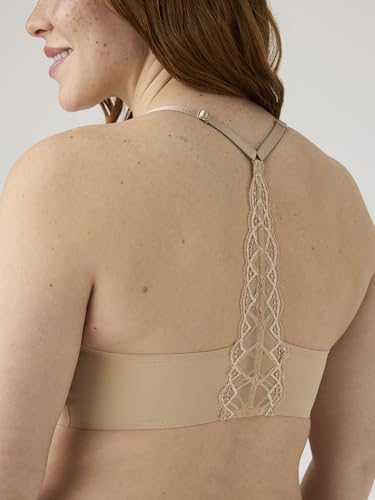 Image of True & Co Women's True Body Triangle Lace Racerback Bra