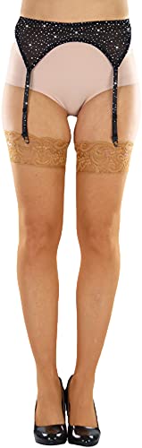 Image of ToBeInStyle Women's Wet Look Garterbelt