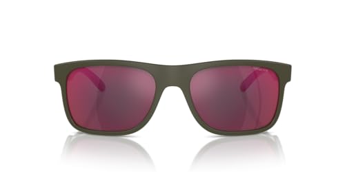 ARNETTE Man Sunglasses Dark Blue Frame, Dark Grey Mirror Water Polar Lenses, 56MM