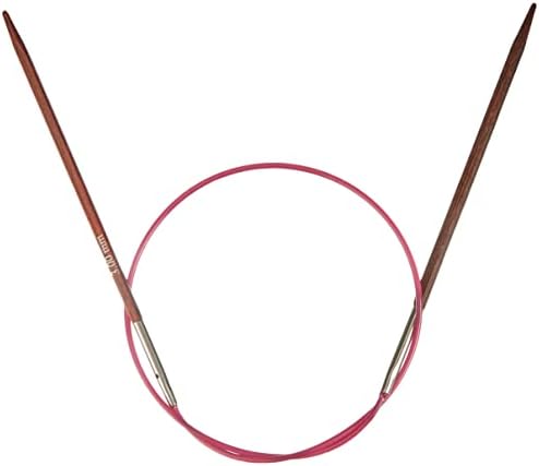 KnitPro KP25122 40 cm x 3.5 mm Cubics Fixed Circular Needles, Rosewood , Brown