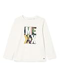 95 % algodón, 5 % elastano Mexx T-Shirt Long Sleeve For Girls Camiseta LS, Malvavisco, 122-128 para Niñas