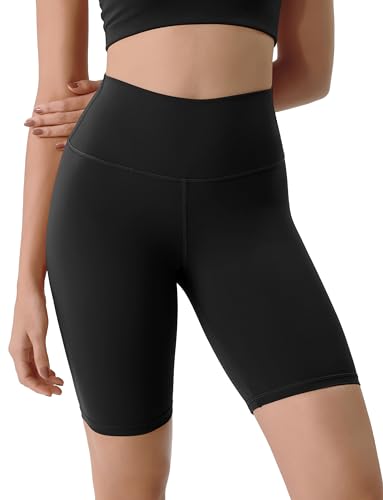ODODOS Tummy Control Compression Shorts for Women, 8" Inseam High