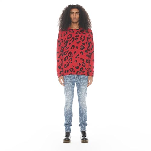 Men's Punk Super Skinny in Leopard3