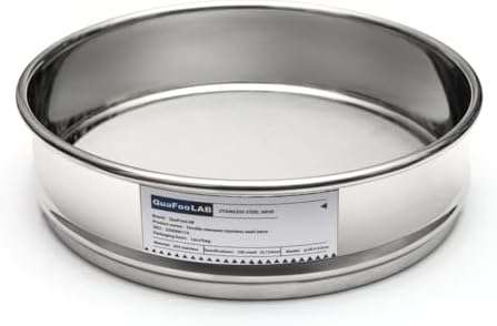 Lab Sieves 6 Mesh, Economy Test Sieve #6 Mesh, 8'' Diameter, 304 Stainless Steel Wire Cloth ฯ20ร4.5cm