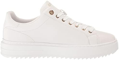 GUESS Women's DENESA Sneaker, White 145, 6.5 | Image 5