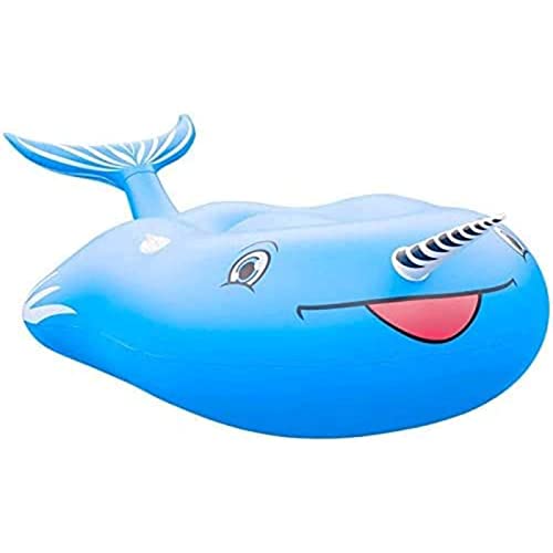 Anneau de baignade en forme de narval salon de radeau pour piscine