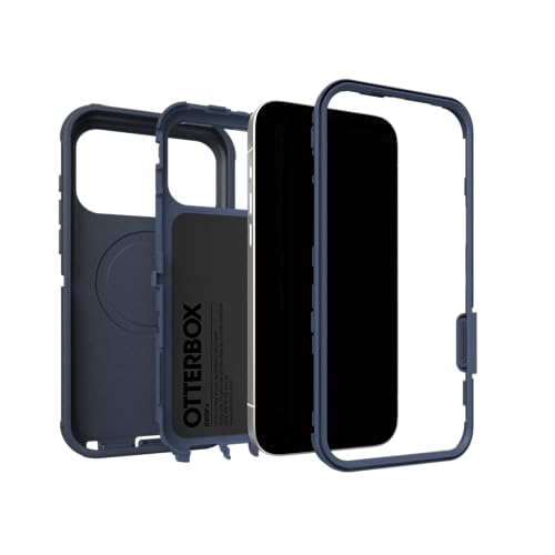 Image of OtterBox iPhone 17 Pro Max Defender Pro Series Case - Blue Sentiment - Tough, Rugged & Durable iPhone Case, Snaps on MagSafe